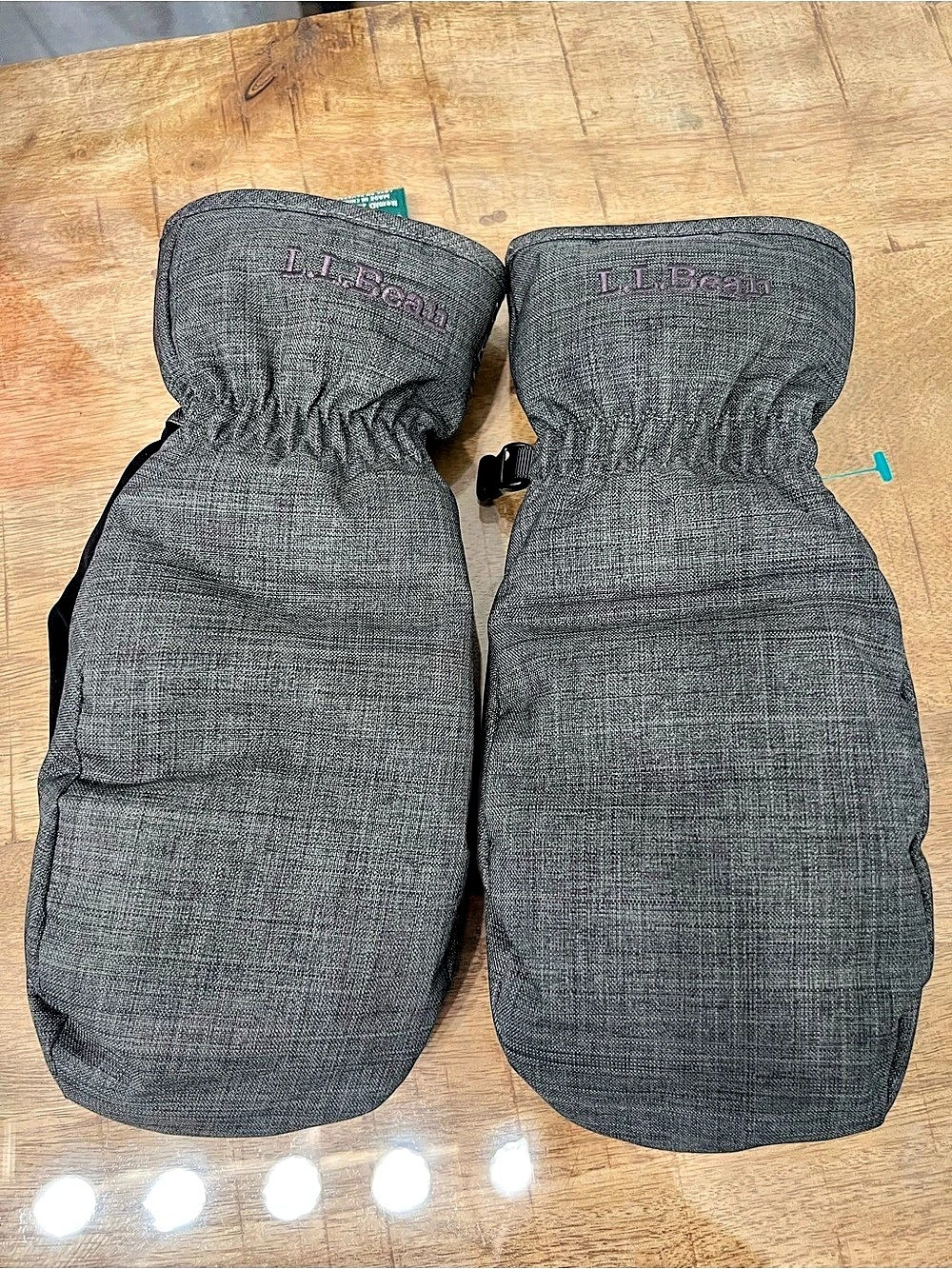 L.L.Bean Women'Small Baxter State Gloves Gray & Black Small NWOT